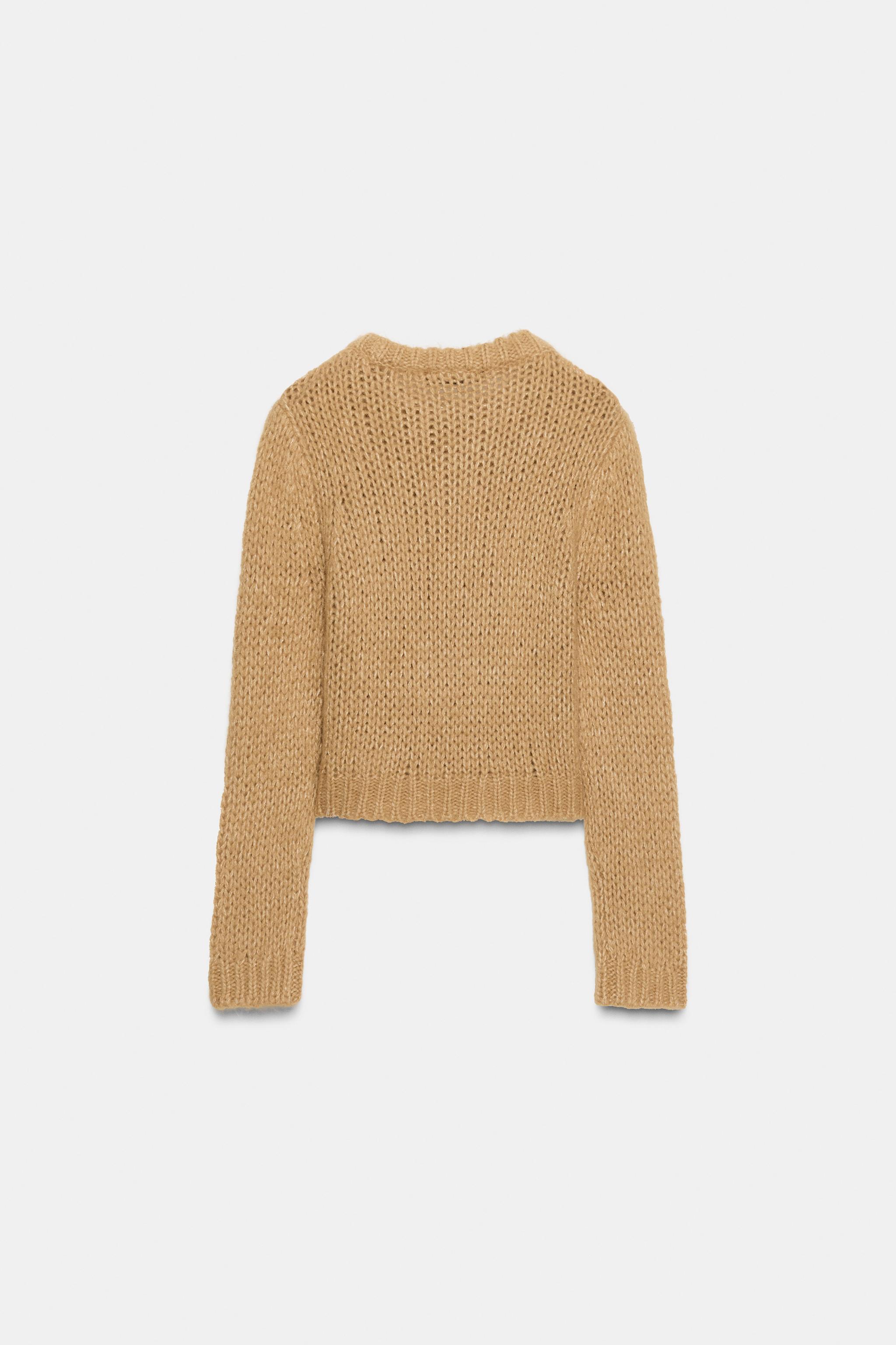 BRUSHED EFFECT KNIT JUMPER